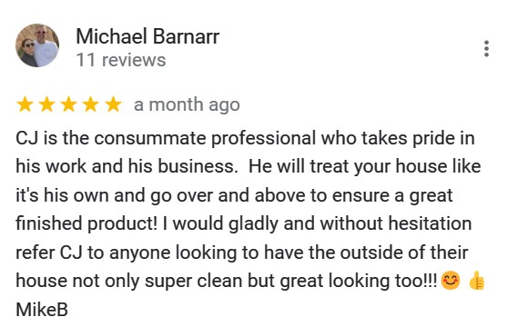 Pressure Washer OIB - Customer Review Google